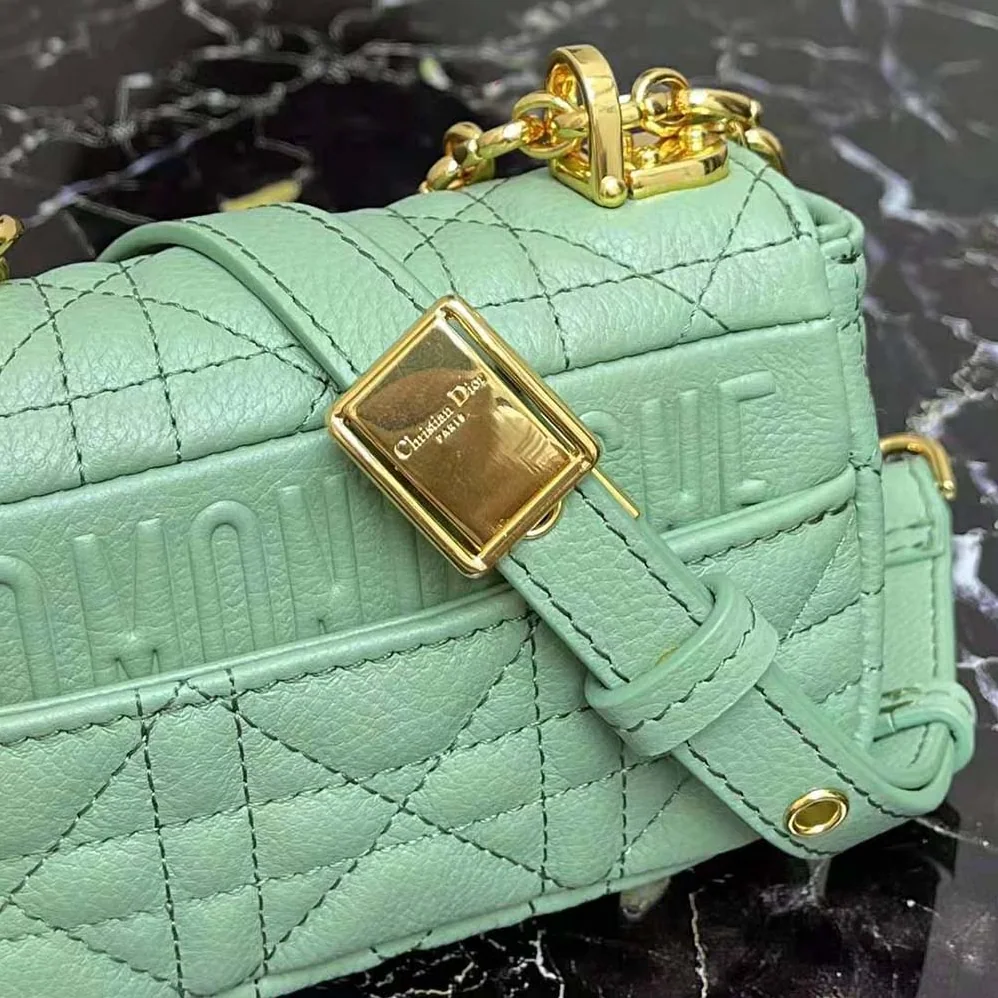 Dior Micro Dior Caro Bag Cloud Blue Supple Cannage Calfskin for Women