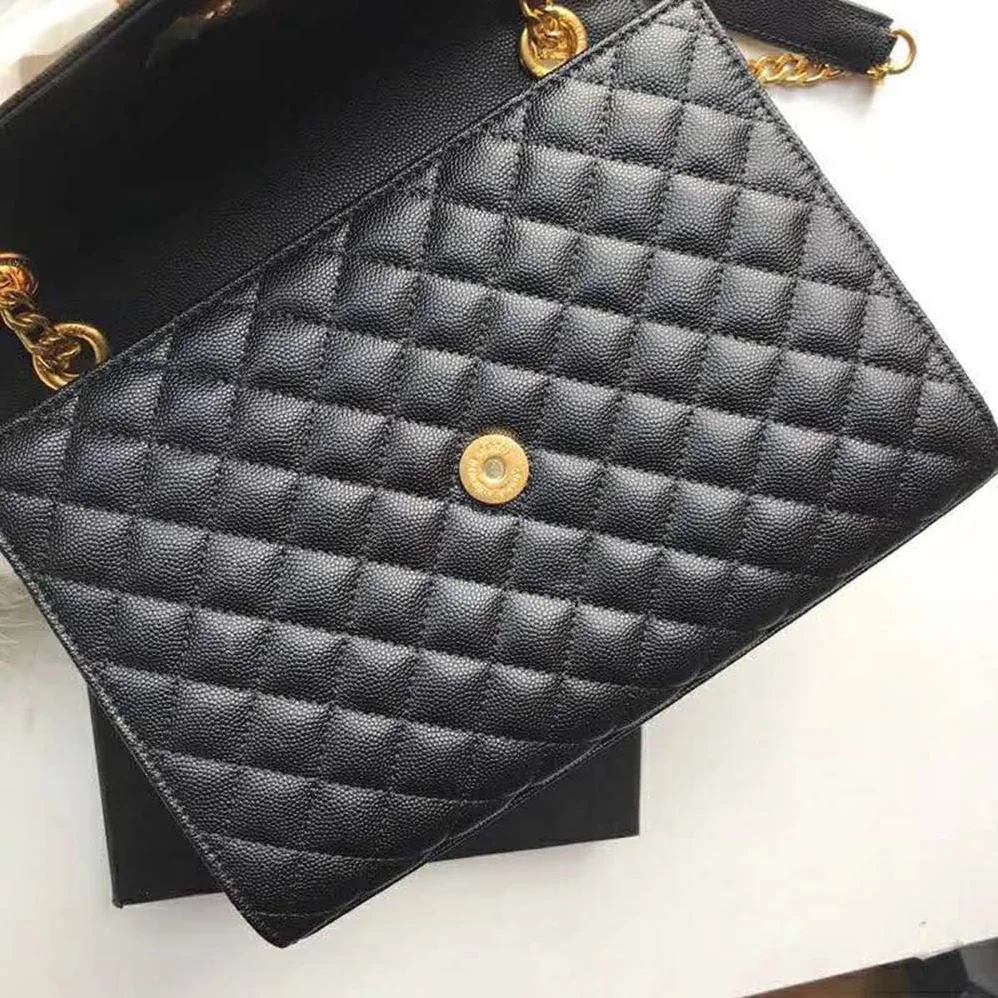 Saint Laurent YSL Envelope Small Grain De Poudre Embossed for Women Saint Laurent YSL Envelope Small Grain De Poudre Embossed for Women
