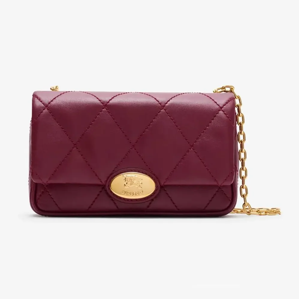 Burberry Strand Clutch in Quilted Calf Leather for Women Burberry Strand Clutch in Quilted Calf Leather for Women
