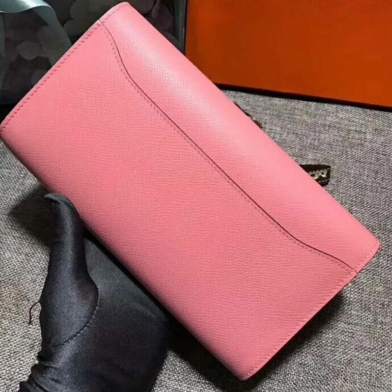 Hermes Constance Long Wallet in Calfskin Leather for Women in Pink Hermes Constance Long Wallet in Calfskin Leather for Women in Pink