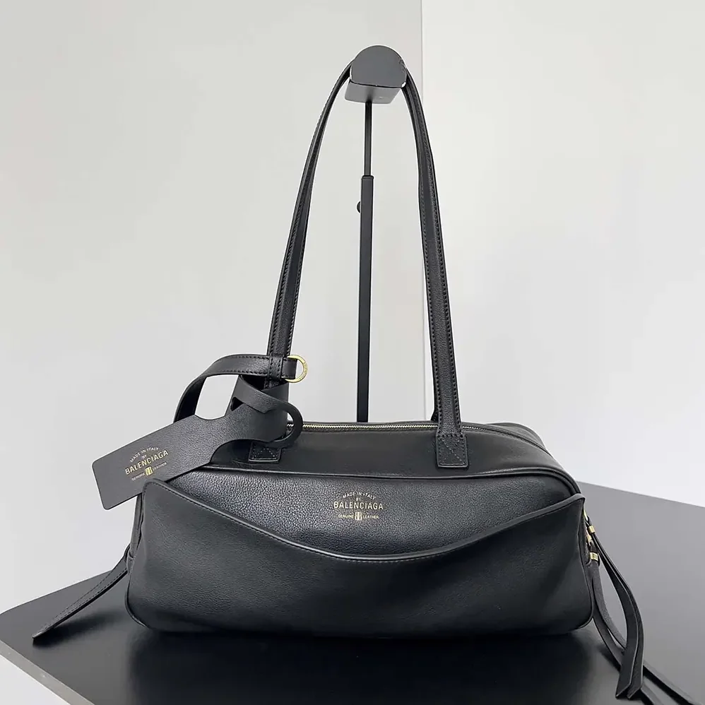 Prada Carrie Bowling Bag Small in Black Calfskin for Women Prada Carrie Bowling Bag Small in Black Calfskin for Women