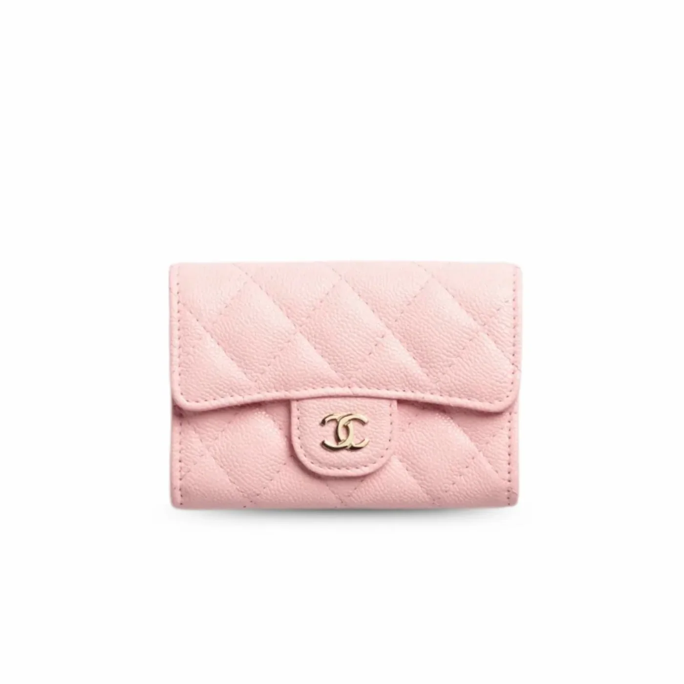 Chanel Classic Card Holder Wallet Light Pink /