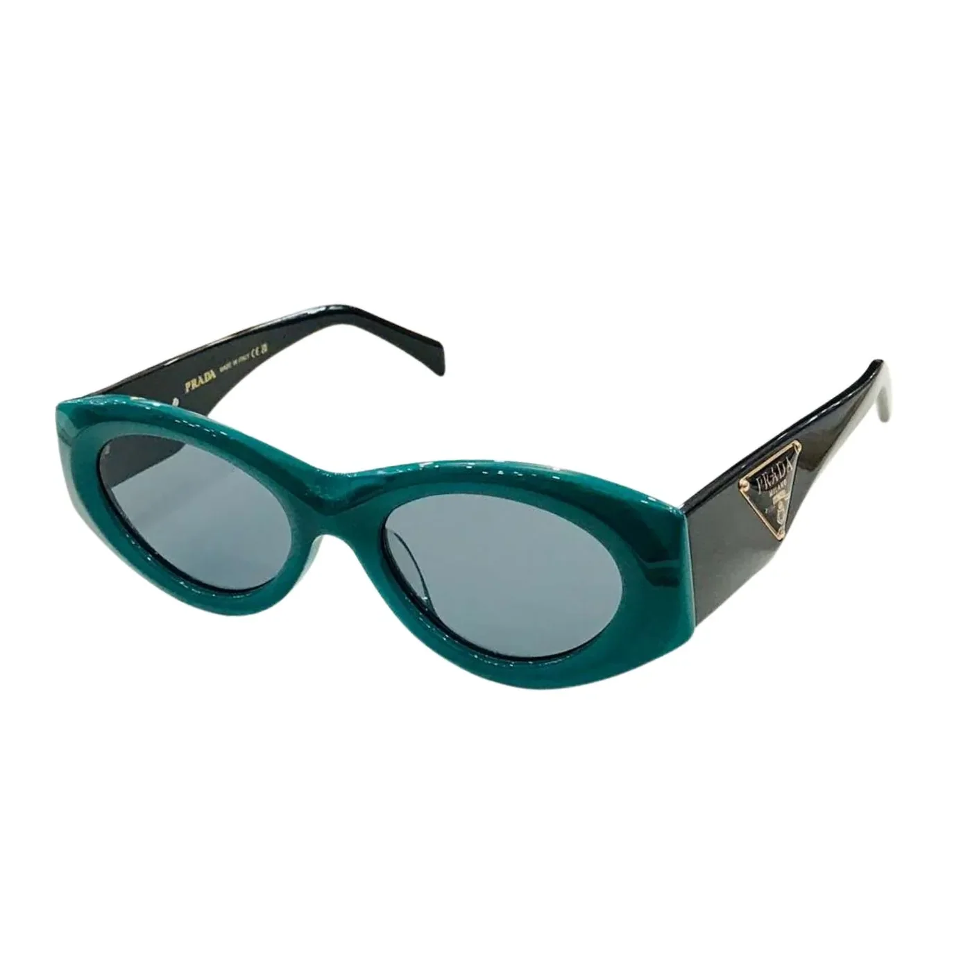 Prada Oval Sunglasses Jade Green