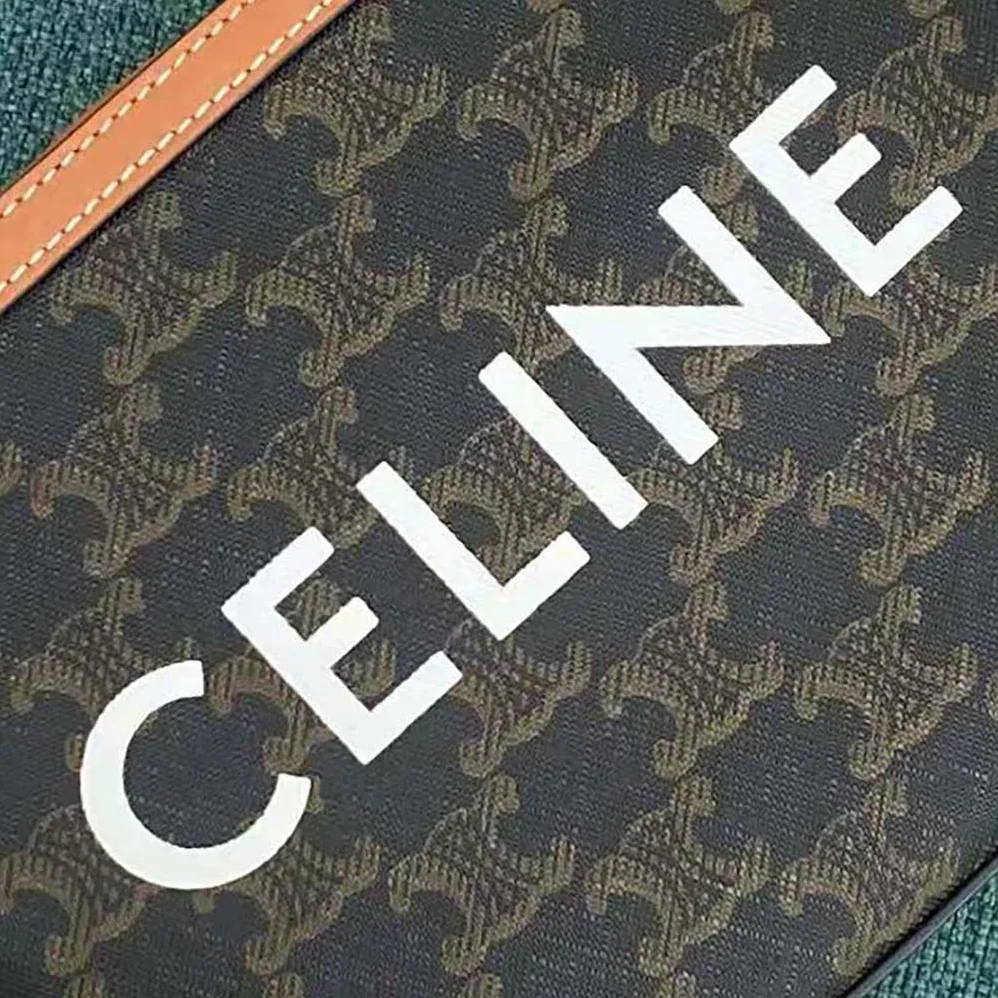 Celine Small Camera Bag in Triomphe Canvas for Women in Brown Celine Small Camera Bag in Triomphe Canvas for Women in Brown