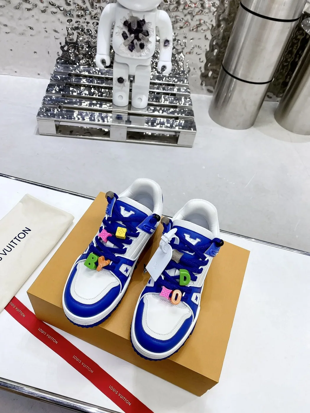 Louis Vuitton LV Trainer Sneaker Blue Louis Vuitton LV Trainer Sneaker Blue