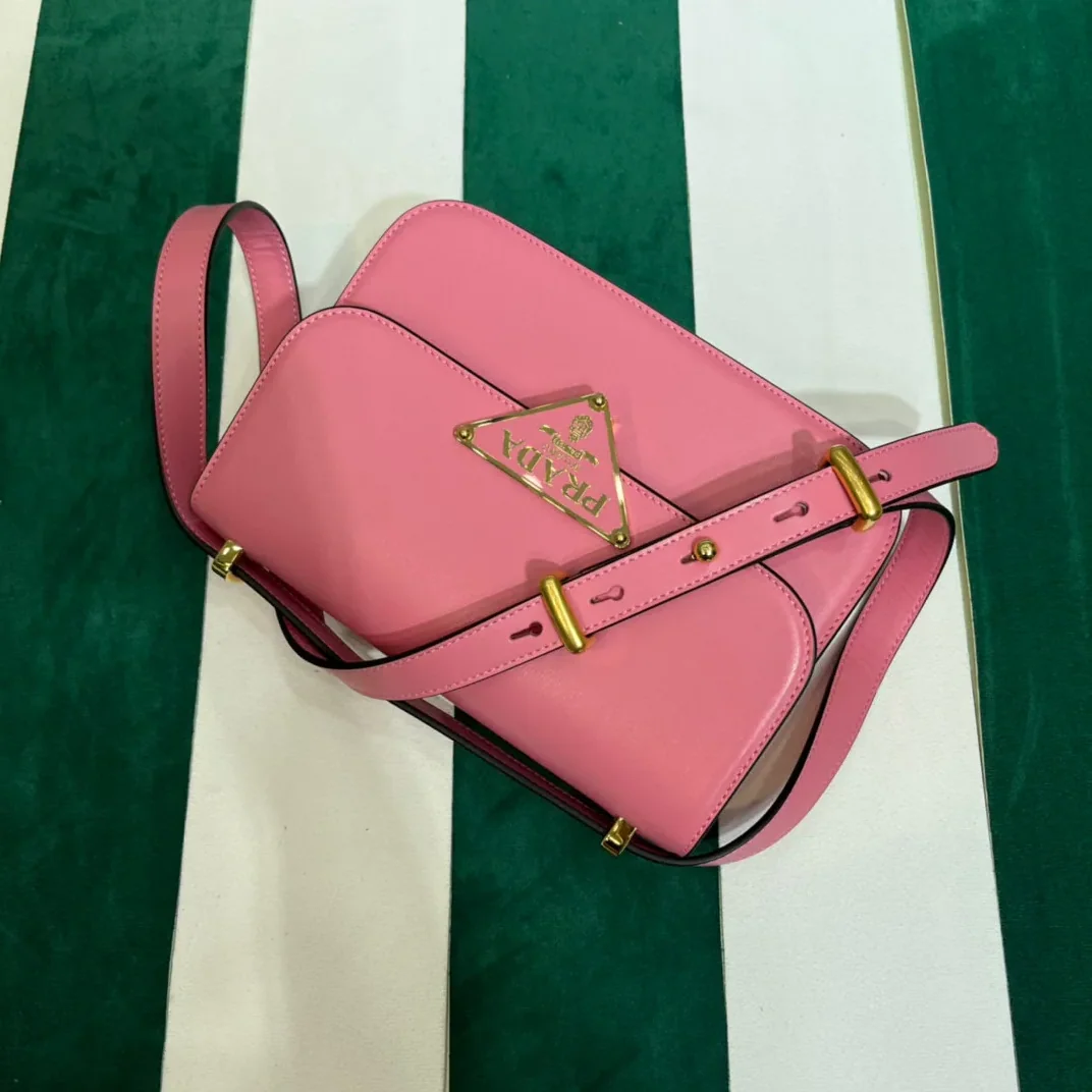 Prada Emblème Shoulder Bag In Pink / 1BD340_2A3A_F0ZCL_V_UTO
