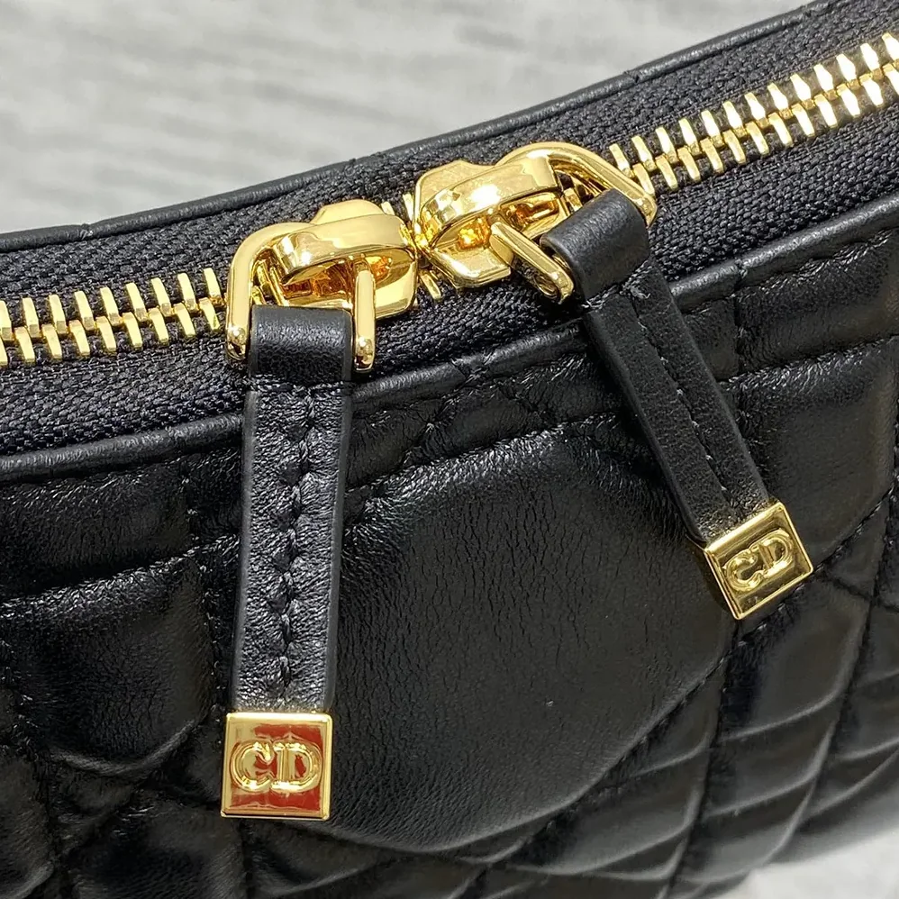 Dior Miss Caro Diorling Mini Bag with Chain Black Macrocannage Lambskin for Women Dior Miss Caro Diorling Mini Bag with Chain Black Macrocannage Lambskin for Women