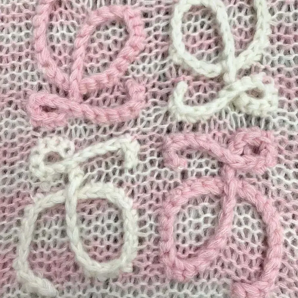 Loewe Anagram Sweater in Mohair for Women in Pink Loewe Anagram Sweater in Mohair for Women in Pink