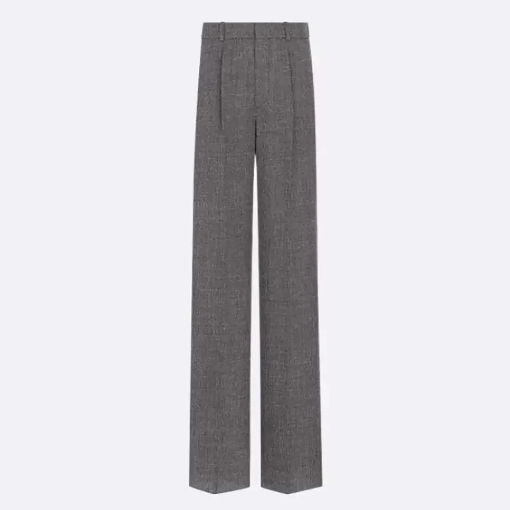 Dior Wide-Leg Pants Gray End-on for Women in End Virgin Wool