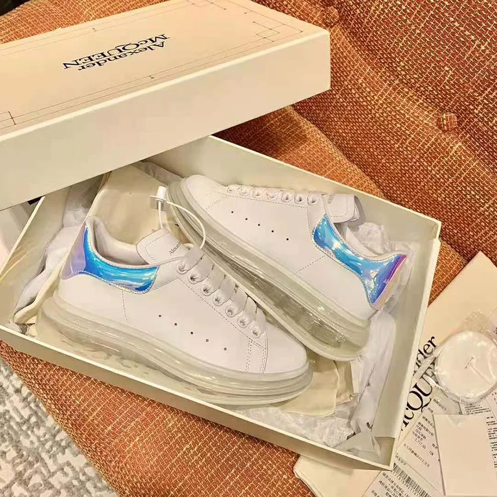 Alexander Mcqueen Oversized Sneaker for Women in Blue Alexander Mcqueen Oversized Sneaker for Women in Blue