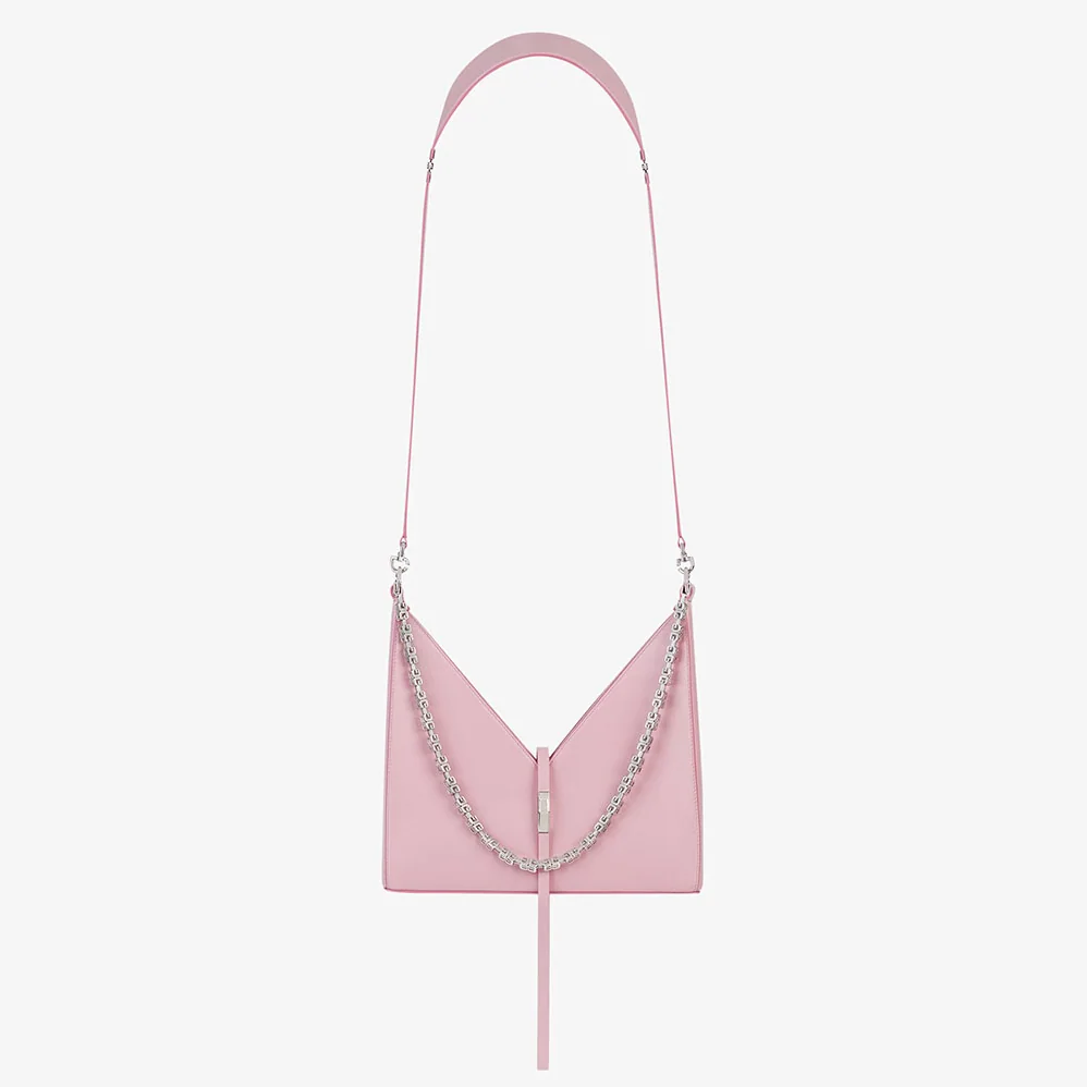 Givenchy Small Cut Out Bag in Box Leather with Chain for Women in Pink
