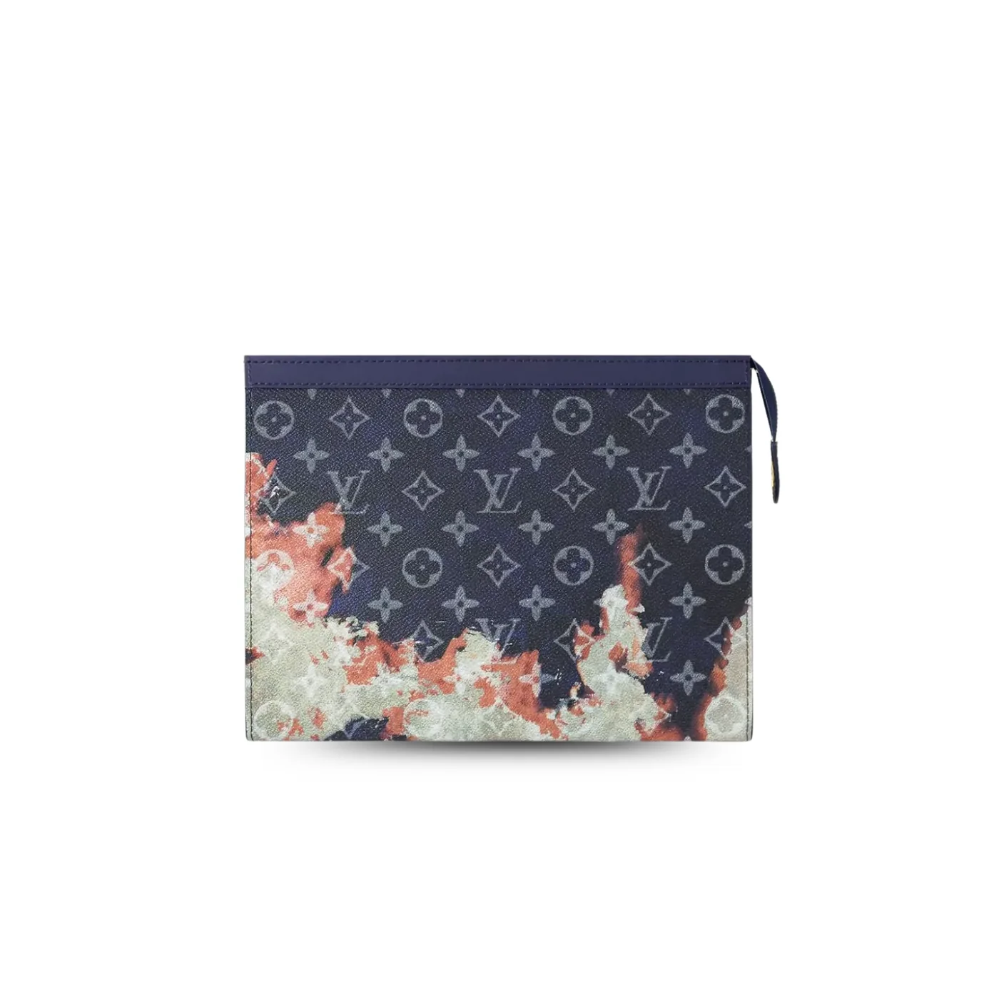 Louis Vuitton Pochette Voyage Pouch / Ink Blue Monogram Bleach Canvas Gold Hardware Louis Vuitton Pochette Voyage Pouch / Ink Blue Monogram Bleach Canvas Gold Hardware