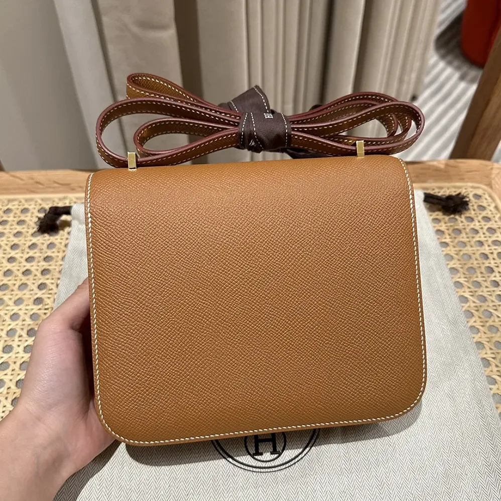 Hermes Constance 24 Bag Epsom Leather for Women in Brown/Gold Hermes Constance 24 Bag Epsom Leather for Women in Brown/Gold