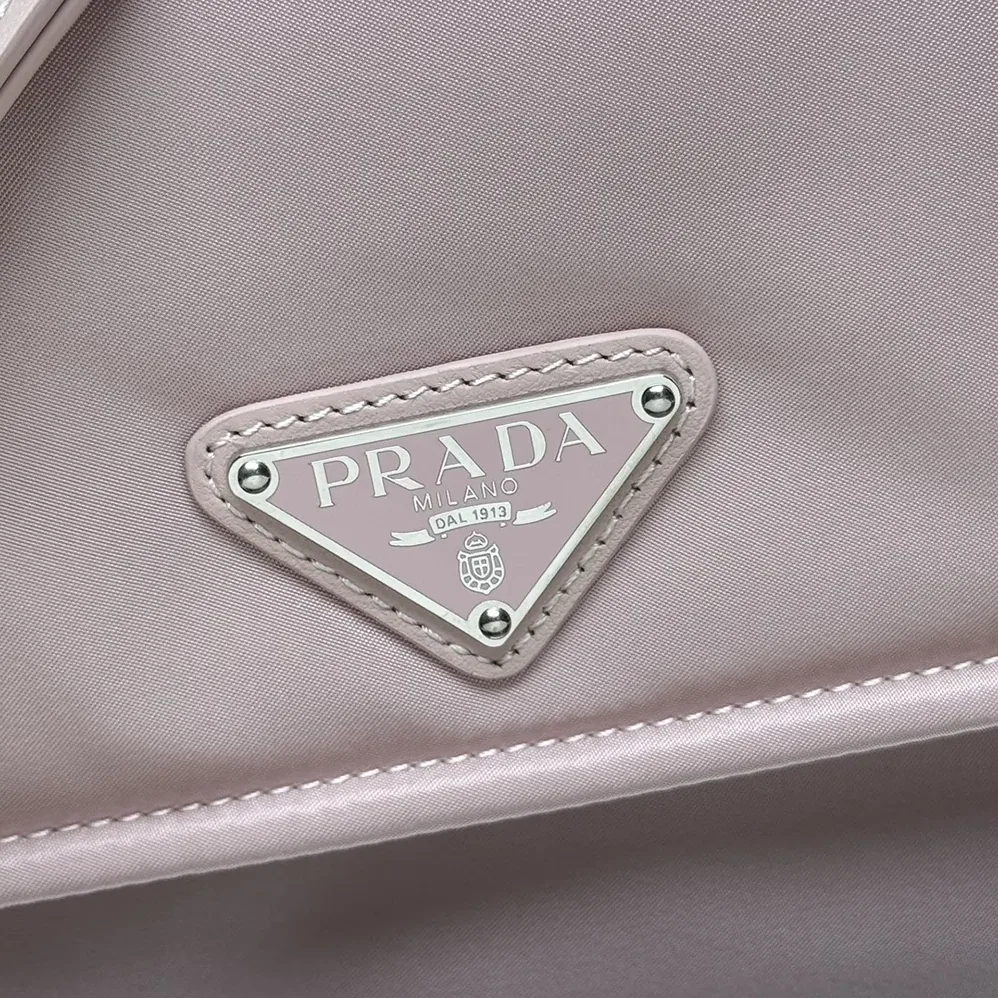 Prada Small Padded Re-Nylon Shoulder Bag for Women in Pink