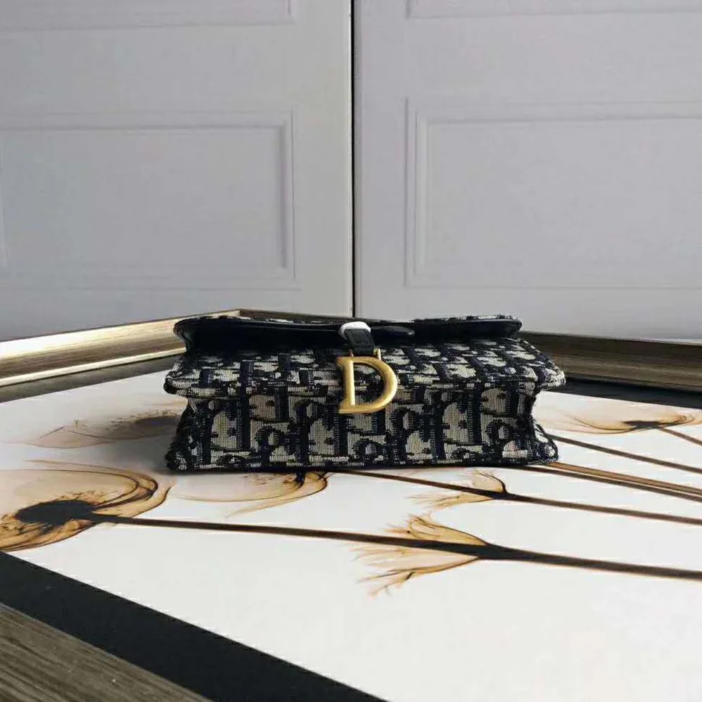 Dior Dior Oblique Saddle Belt Bag for Women in Navy Dior Dior Oblique Saddle Belt Bag for Women in Navy
