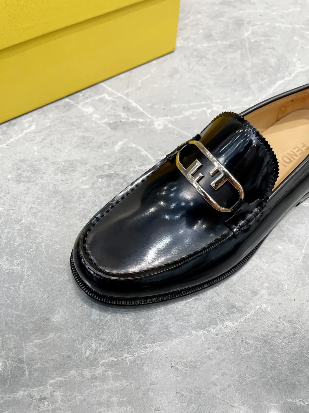 Fendi FD OLock Loafers Black 7D1557AK1TF0ABB