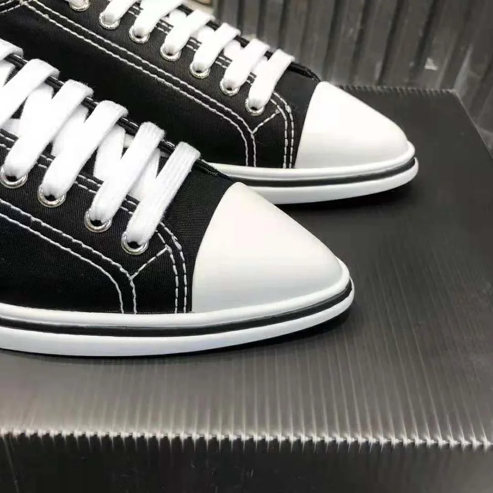 Prada Synthesis Sneakers in 25mm Heel for Women in Black
