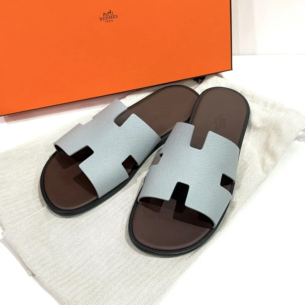 Hermes Izmir Sandal for Unisex in Light Blue Hermes Izmir Sandal for Unisex in Light Blue