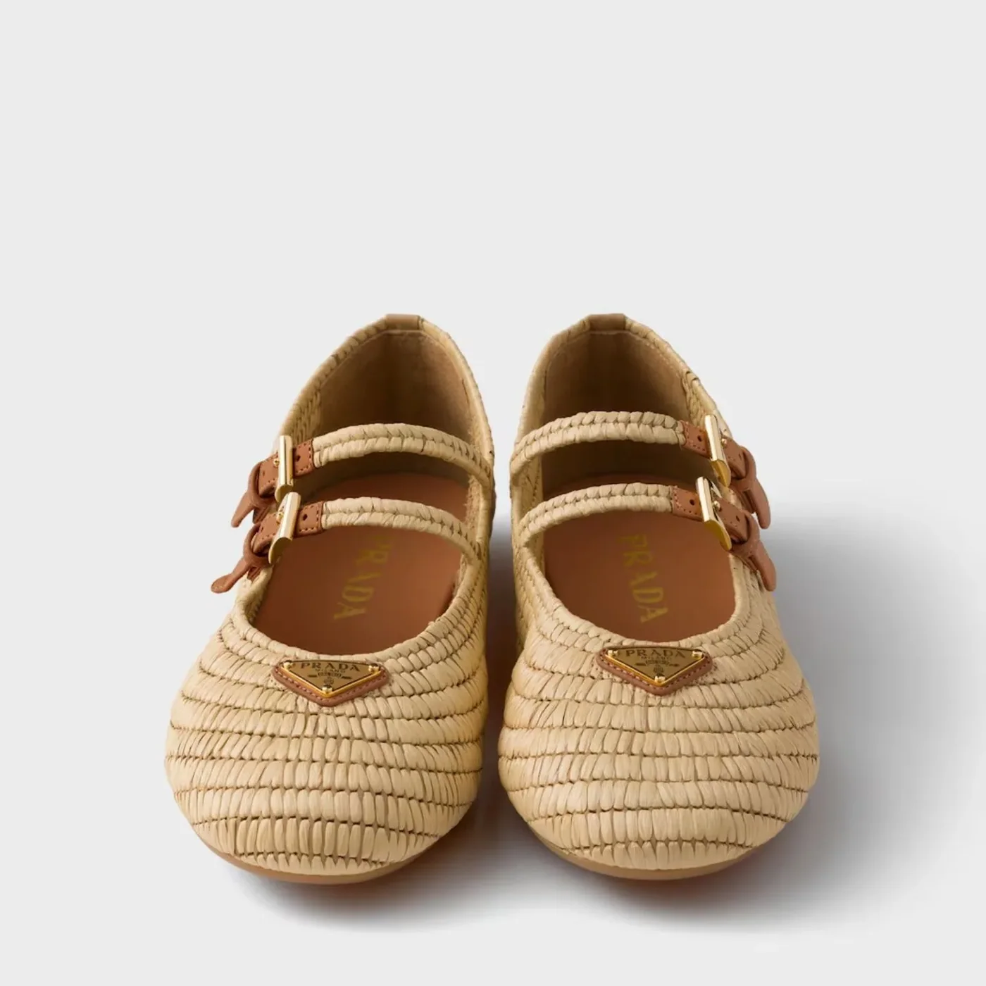 Prada Crochet Ballerinas Flats Beige 1F927N_2ACS_F0P9G_F_005