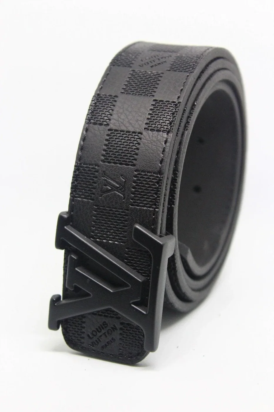 Black Damier Leather Belt