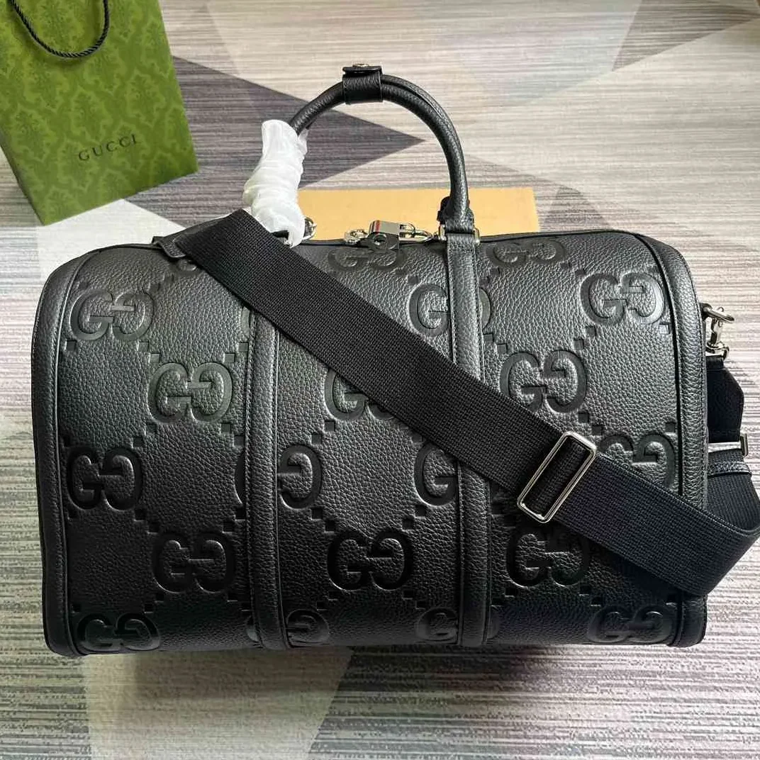 Gucci Jumbo Gg Small Duffle Bag Black / Gucci Jumbo Gg Small Duffle Bag Black /