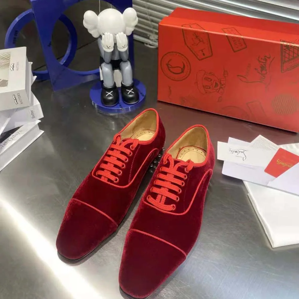 Christian Louboutin So Greggo Oxford Lace-up for Men in Maroon Christian Louboutin So Greggo Oxford Lace-up for Men in Maroon