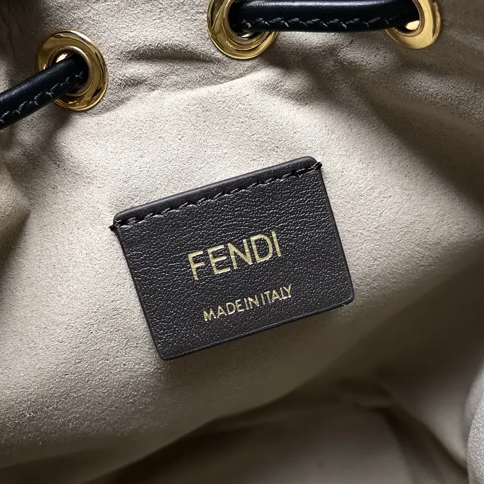 Fendi Mon Tresor Multicolor Canvas Mini for Women in bag with FF Embroidery