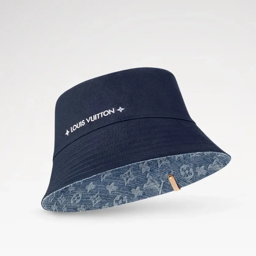 Louis Vuitton Denim Bucket Hat Blue