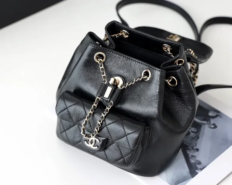 Chanel Backpack in Black Gold Hardware