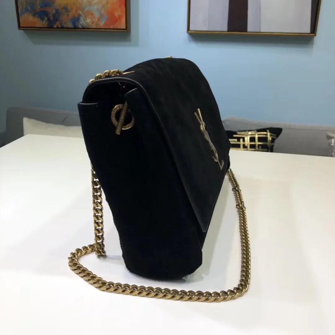 Saint Laurent Kate Medium Reversible Chain Bag Black in YSL Saint Laurent Kate Medium Reversible Chain Bag Black in YSL