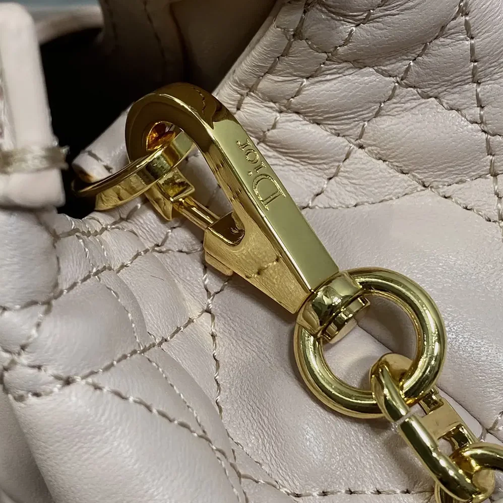 Dior Jolie Top Handle Mini Bag Powder Pink Cannage Lambskin for Women Dior Jolie Top Handle Mini Bag Powder Pink Cannage Lambskin for Women