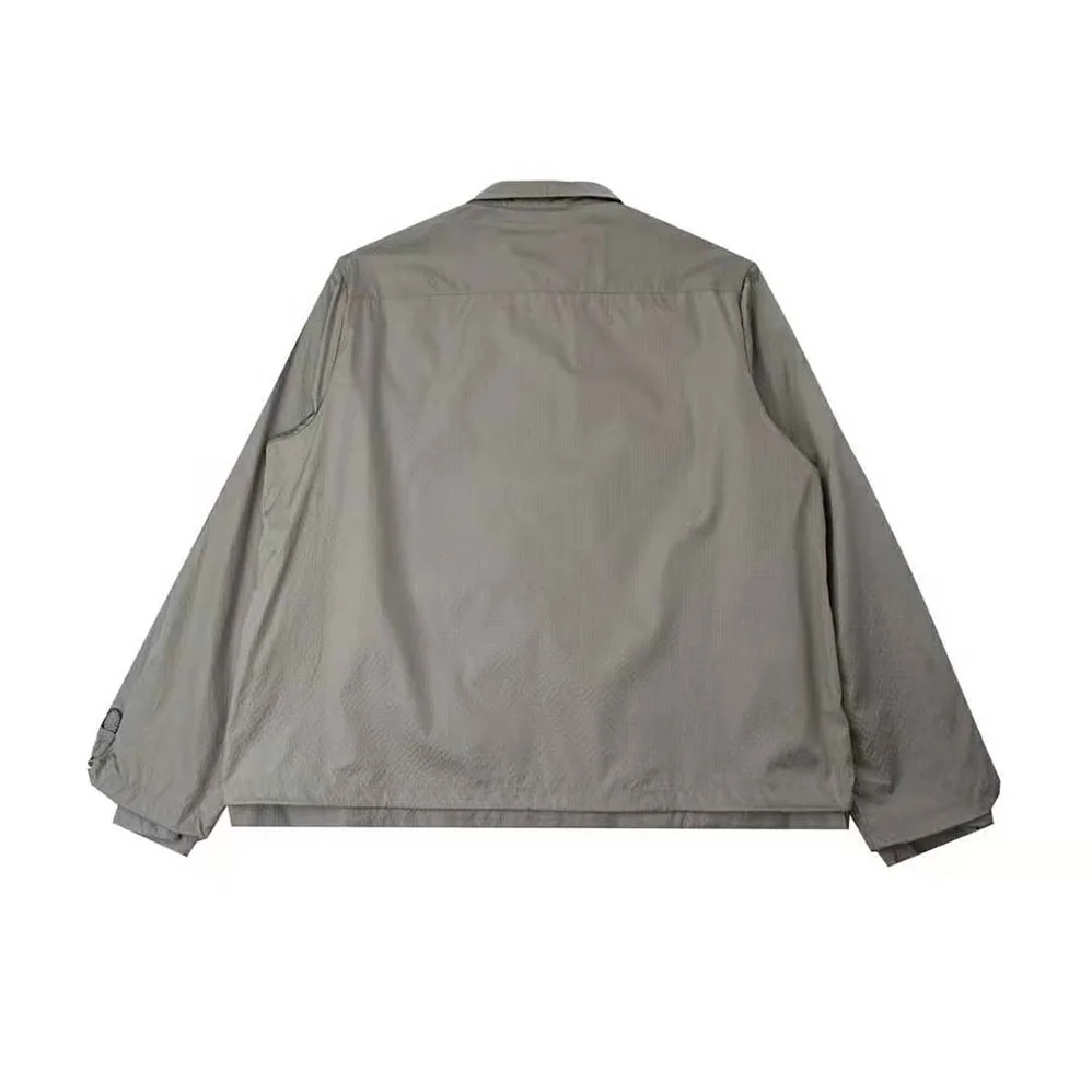 Dior Zipped Blouson Gray Technical Cotton Ripstop for Men