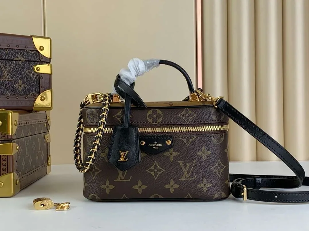 Louis Vuitton Vanity Chain Pouch Brown / Louis Vuitton Vanity Chain Pouch Brown /