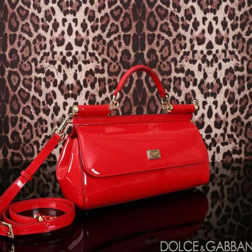 Dolce Gabbana D&G Elongated Sicily Handbag for Women in Red