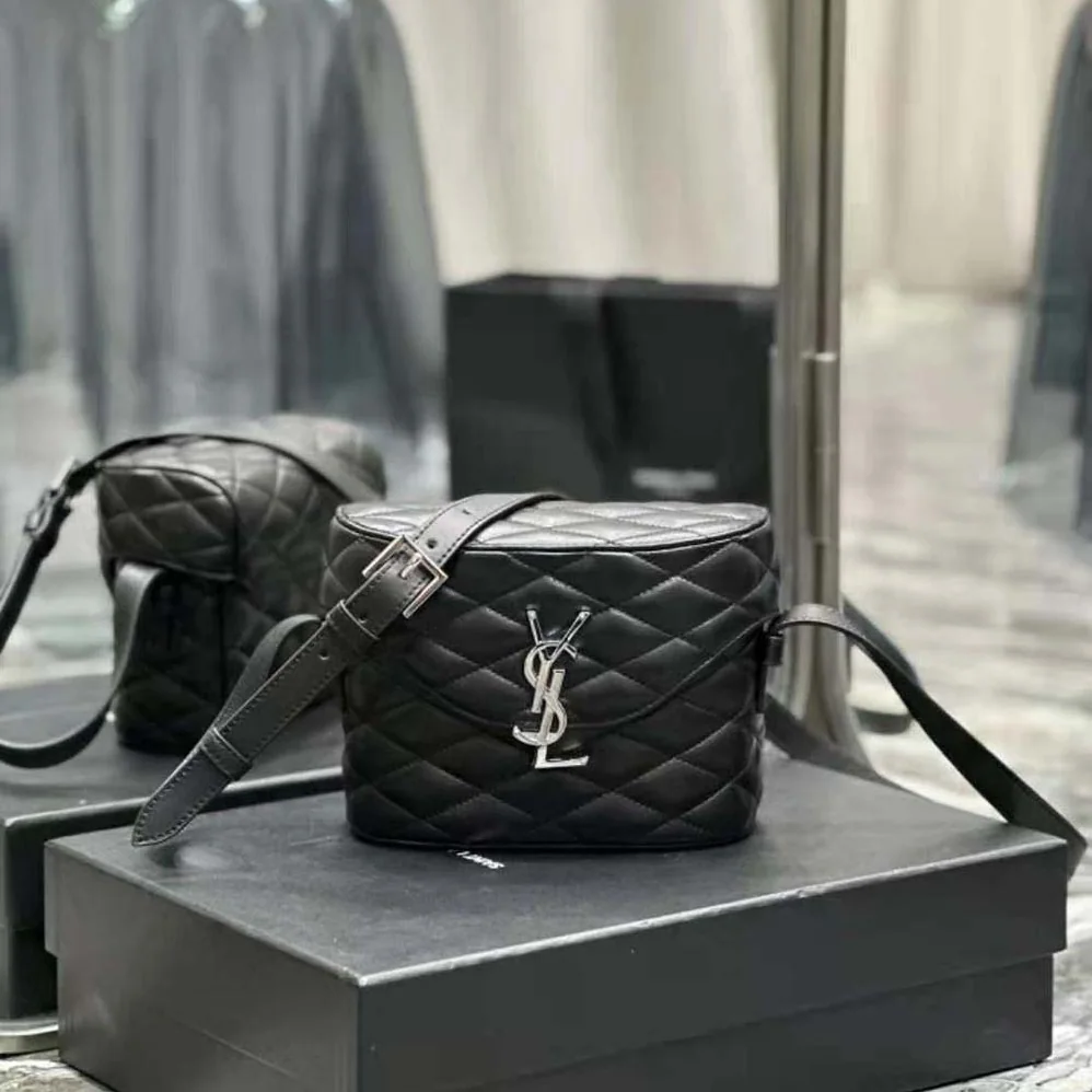 Saint Laurent YSL June Box Bag in Quilted Lambskin for Women Saint Laurent YSL June Box Bag in Quilted Lambskin for Women