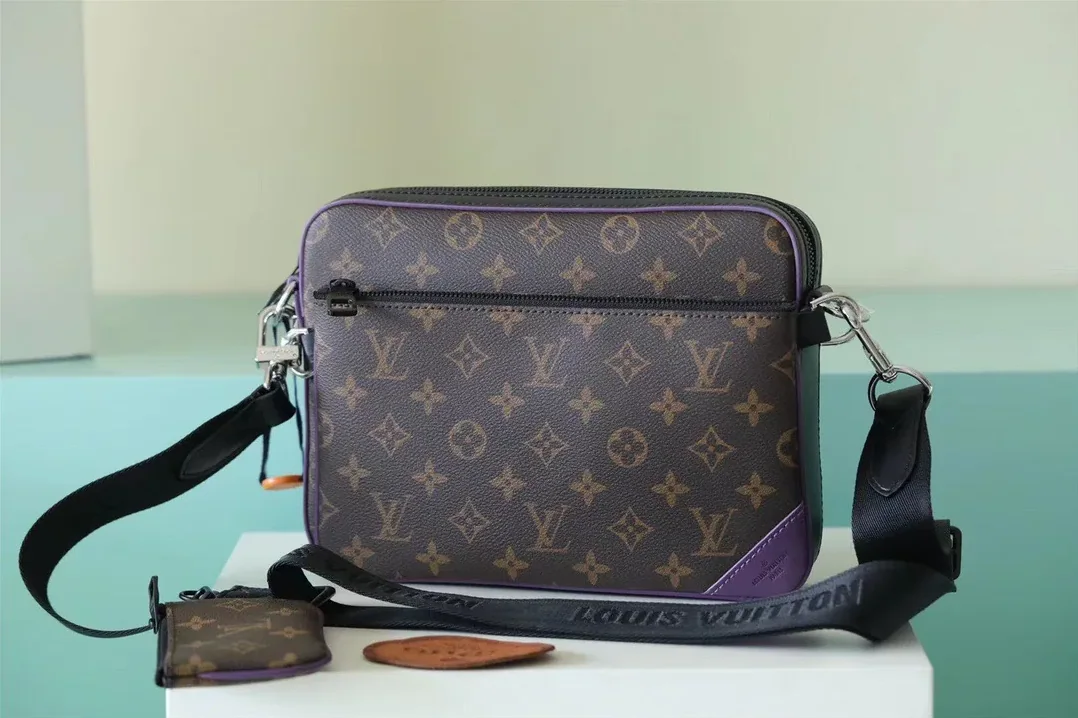 Louis Vuitton Trio Messenger Monogram Macassar Canvas By Virgil Ablohs Purple