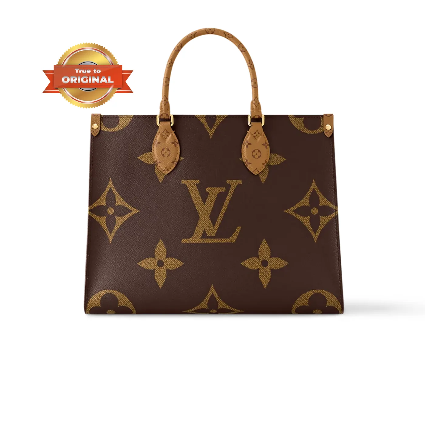 Louis Vuitton OnTheGo MM Tote Bag / Monogram Reverse Canvas Gold Hardware Louis Vuitton OnTheGo MM Tote Bag / Monogram Reverse Canvas Gold Hardware