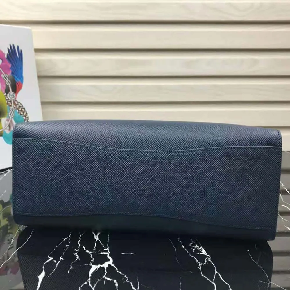 Prada Large Saffiano Leather Handbag for Women in Navy Prada Large Saffiano Leather Handbag for Women in Navy