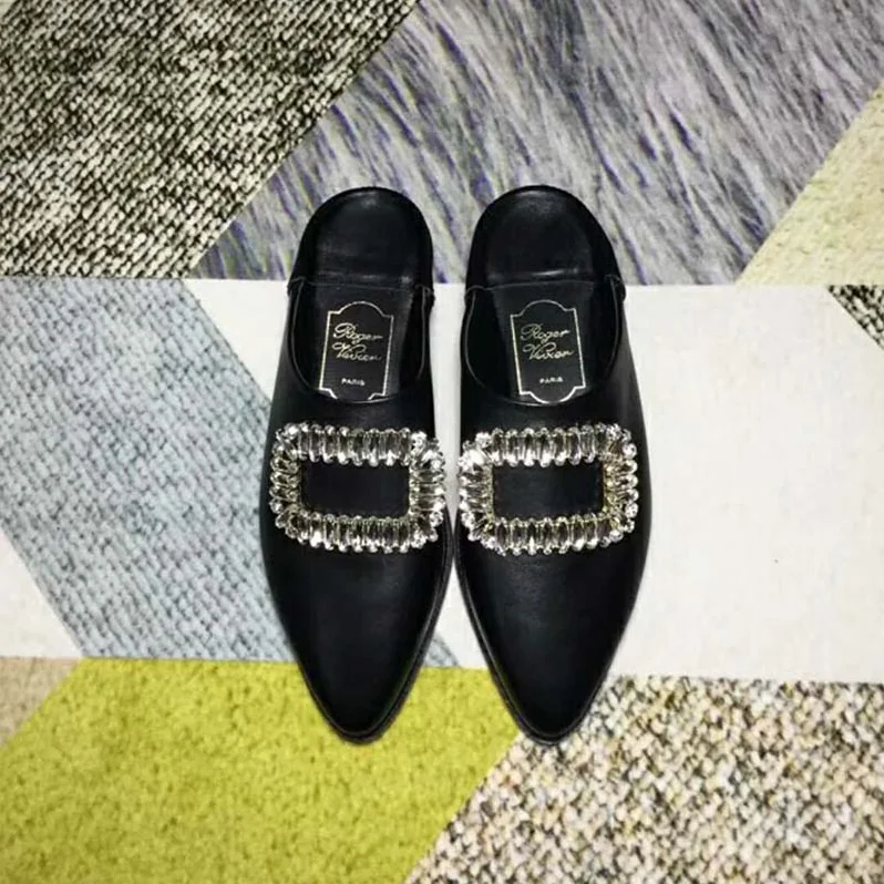 Roger Vivier Shoes Bab' Viv' Strass Buckle for Women in Black