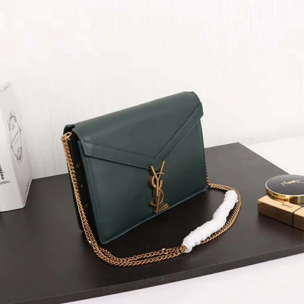 Saint Laurent YSL Cassandra Monogram Clasp Bag Smooth for Women in Green Saint Laurent YSL Cassandra Monogram Clasp Bag Smooth for Women in Green