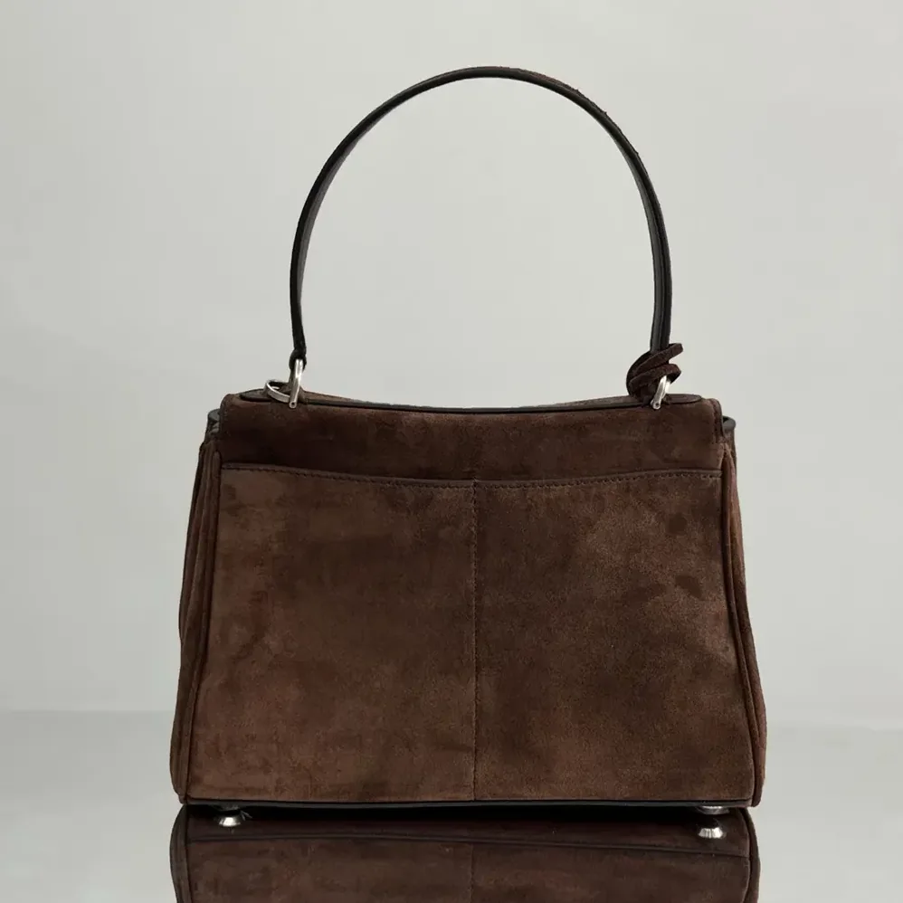 Balenciaga Rodeo Handbag Small In Light Espresso Waxed Suede Calfskin and Smooth Calfskin for Women Balenciaga Rodeo Handbag Small In Light Espresso Waxed Suede Calfskin and Smooth Calfskin for Women