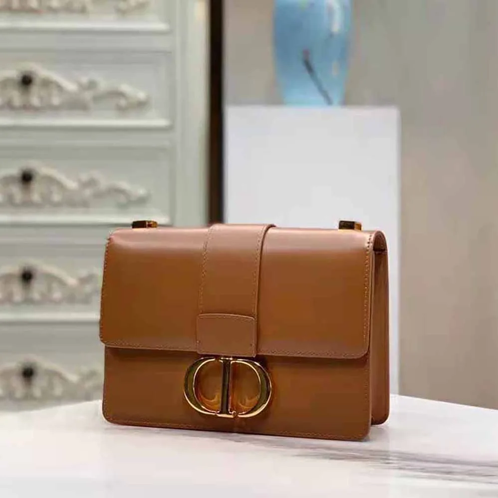 Dior 30 Montaigne Bag Des Vents Box Calfskin for Women in Brown