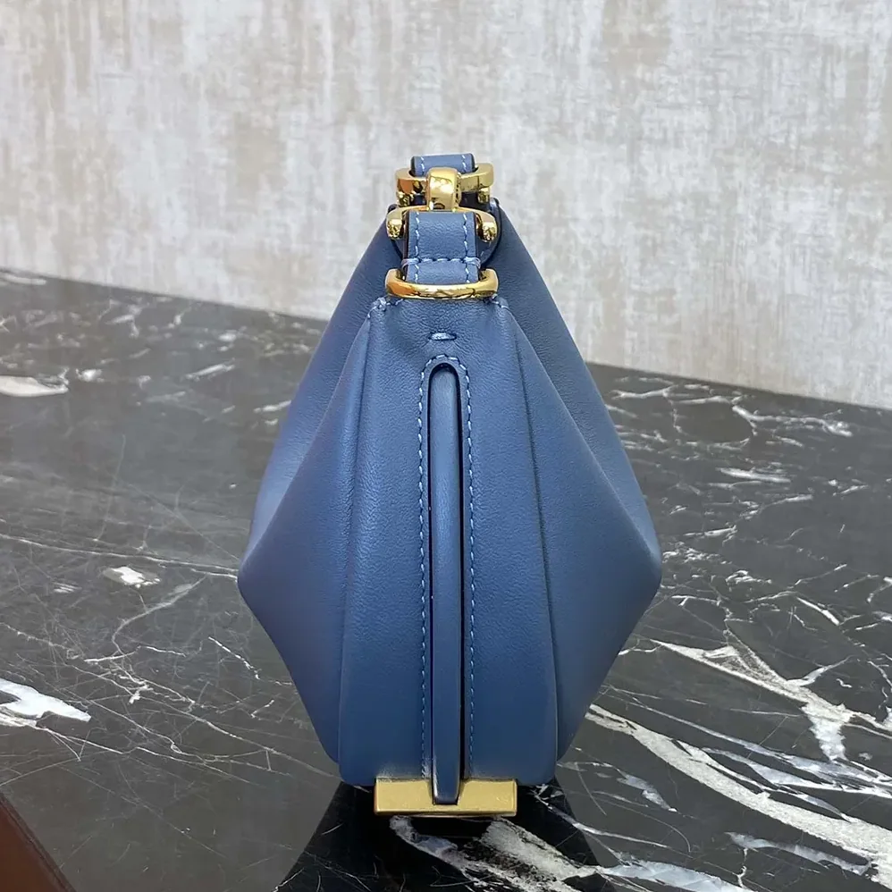 Fendi Fendigraphy Mini Blue Leather Mini for Women in bag