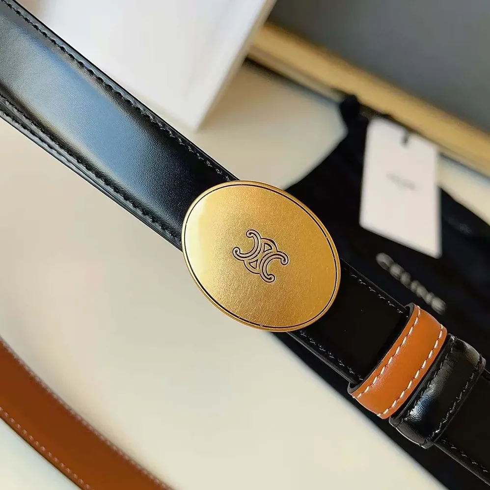 Celine Thin Plate Belt 13mm in Taurillon Leather for Women Celine Thin Plate Belt 13mm in Taurillon Leather for Women