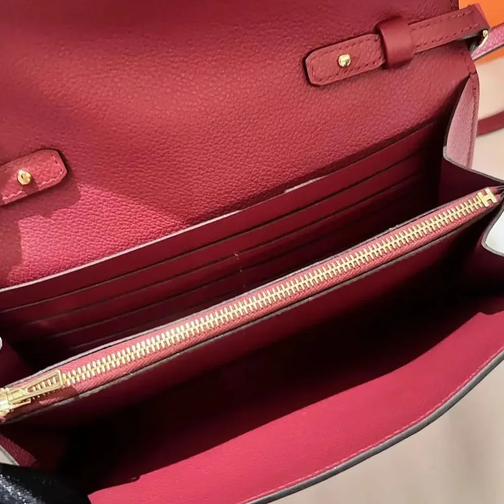 Hermes Constance Long To Go in Epsom Leather for Women in Red Hermes Constance Long To Go in Epsom Leather for Women in Red