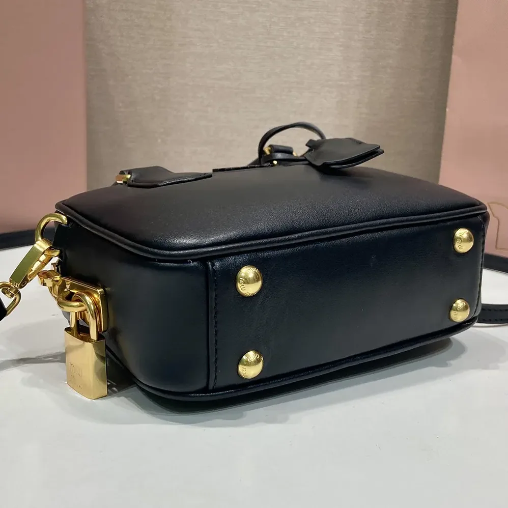 Miu Miu Arcadie Leather Bag for Women in Black
