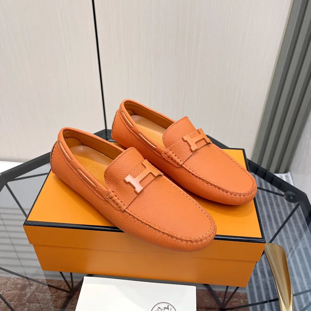 Hermes Irving Loafer Orange Hermes Irving Loafer Orange