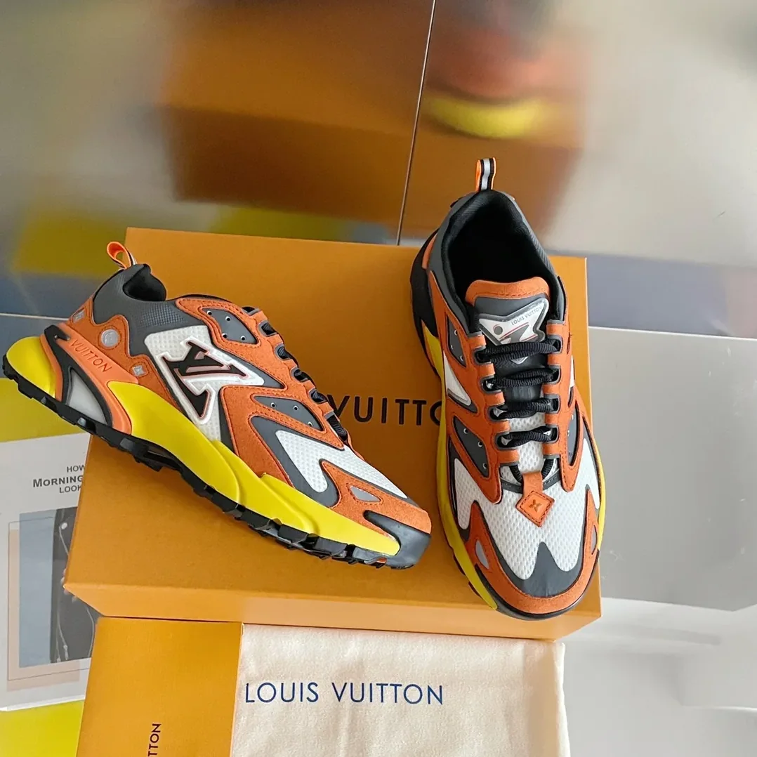 Louis Vuitton LV Runner Tatic Sneaker Orange for Men Louis Vuitton LV Runner Tatic Sneaker Orange for Men