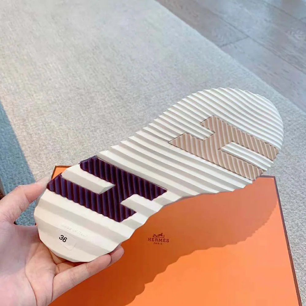 Hermes Bouncing Sneaker in Suede Goatskin for Women in Sandy