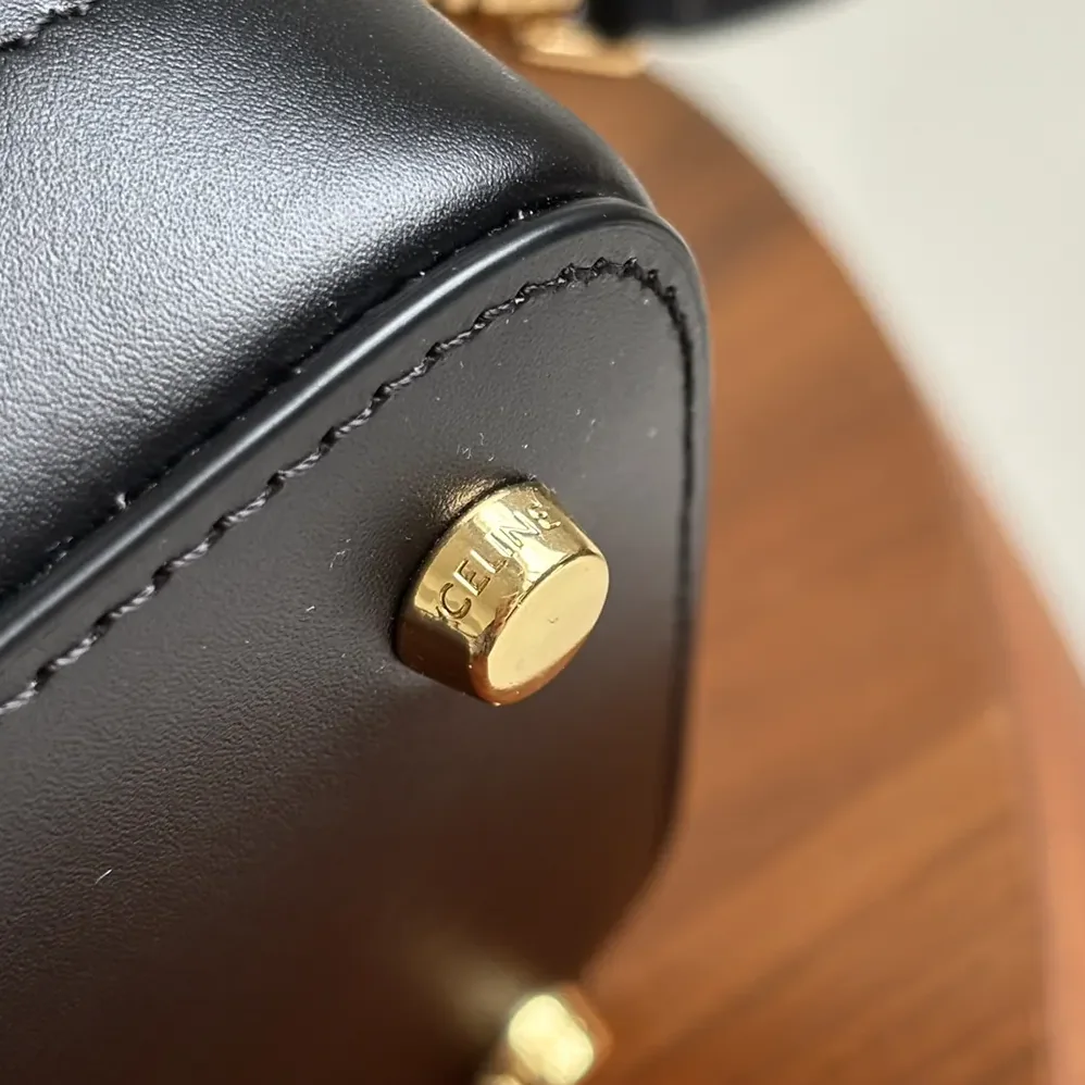Celine Vanity in Smooth Satinated Calfskin for Unisex in Black